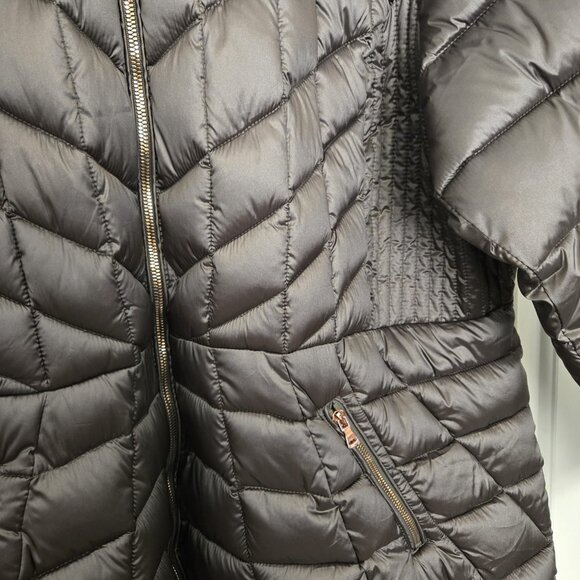 NWT Lane Bryant Packable Puffer Coat Chevron Quilted Plus Size 22/24 - Picture 5 of 8